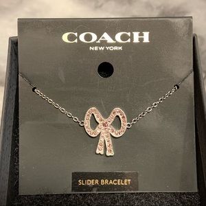COACH Pave Bow Slider Bracelet - NWT - Gift Box